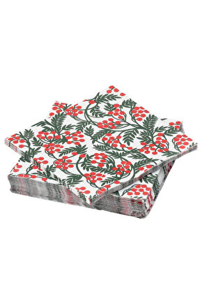 Vınterfınt Kağıt Peçete Meyve Desenli Beyaz 13x13 Cm 30 Adet 90581136