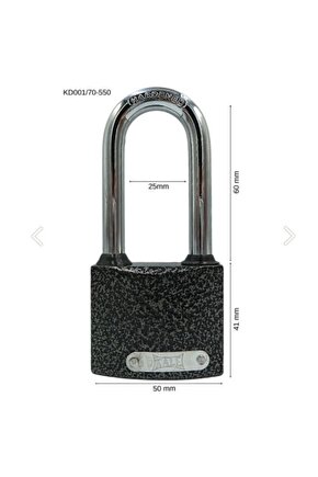 Asma Kilit Döküm 50 Mm Uzun Kanca