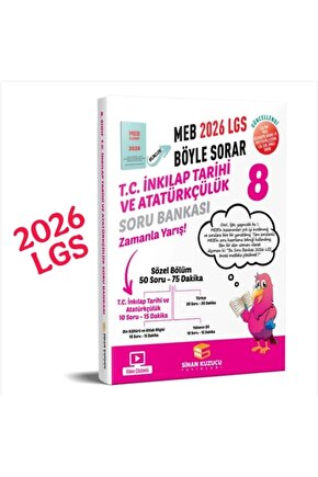 8. Sınıf İnkılap Tarihi ve Atatürkçülük Soru Bankası  Sinan Kuzucu Yayınları  9786256804616