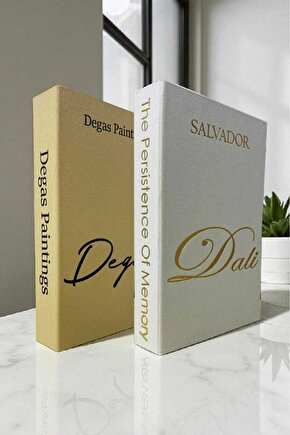 2’li Kumaş Kaplı Kitap Görünümlü Dekoratif Kutu | Hediye & Takı Kutusu