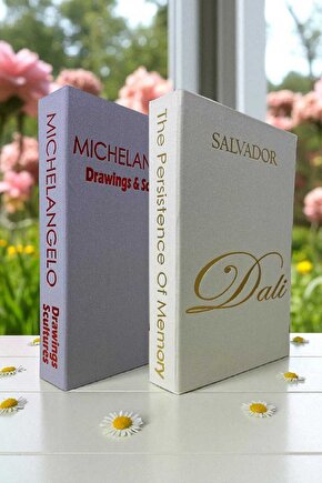 2’li Kumaş Kaplı Kitap Görünümlü Dekoratif Kutu | Hediye & Takı Kutusu