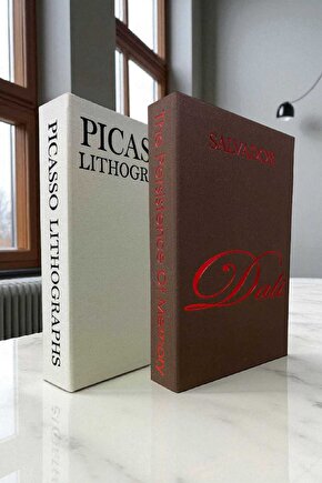 2’li Kumaş Kaplı Kitap Görünümlü Dekoratif Kutu | Hediye & Takı Kutusu