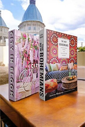 Dekoratif Kitap Görünümlü Kutu 2li Set Decorative Book Looking Box