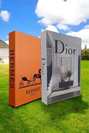 Dekoratif Kitap Görünümlü Kutu 2li Set Decorative Book Looking Box