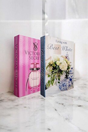 Dekoratif Kitap Görünümlü Kutu 2li Set Decorative Book Looking Box