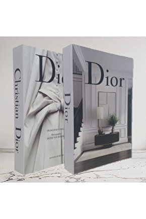 Dekoratif Kitap Görünümlü İçi Açılabilir Kutu 2 Adet