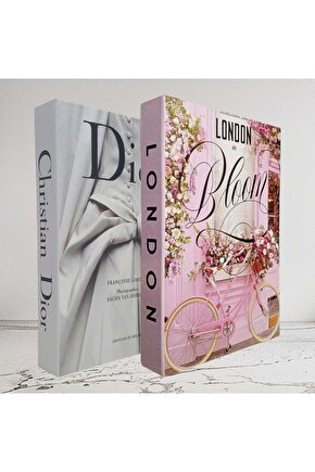 Dekoratif Kitap Görünümlü İçi Açılabilir Kutu 2 Adet