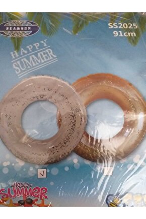 Simli Gümüş Simit 91 Cm Tutmalı