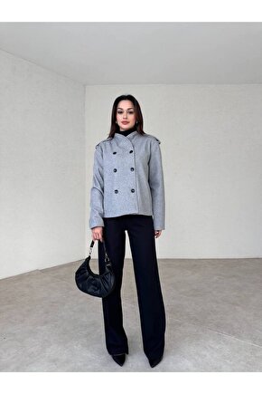 Kadın Kaşe Kısa Ceket