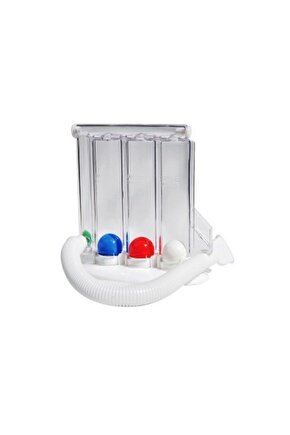 Triflo Solunum Egzersiz Cihazı 3 Top Üfleme Topu Nefes Egzersizi