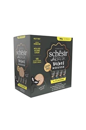 After Dark Velvet Et Suyunda Karışık Lezzetler Pouch Yetişkin Konserve Kedi Maması 12 Adet 8