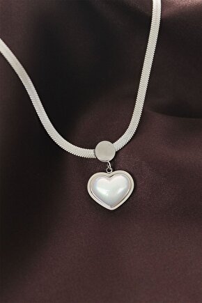 YRTCL 316L Çelik İtalyan Zincir Kalp Kolye