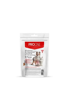 Kedi ve Köpekler için Kuru Yıkama ve Bakım Eldiveni 8 Adet