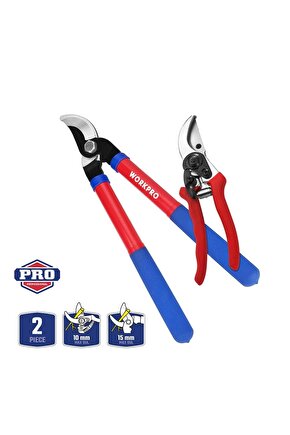 WP204500 2’li Profesyonel Bağ Bahçe Dal Budama Makası Seti