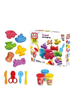 Seyahat Araçları Oyun Hamur Seti 168 Gr. - Oyun Hamuru Seti - Hamur Setleri - Hamur Kalıpları - Doğa