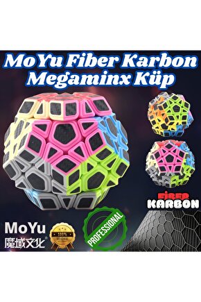 Orijinal MoYu Fiber Karbon Megaminx Küp - Moyu Speed Cube - Moyu Fiber Karbon Megaminx Zeka Küpü - Z