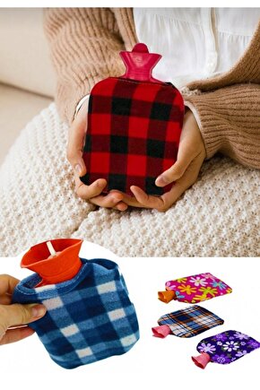 Sıcak Su Torbası, Peluş Kılıflı Sıcak Su Torbası( Küçük Boy) Termofor Kılıflı