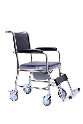 Banyo Sandalyesi Tuvalet Sandalyesi Klozetli Tekerlekli Sandalye Ev Içi Kullanılabilir