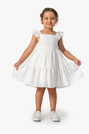 Kız Bebek Elbise Kız Çocuk Elbise Doğum Günü Parti Düğün Elbise Kısa Kollu Astarlı Leopar Elbise