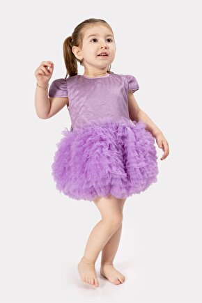 Bebek Kız Çocuk Doğum Günü Parti Düğün Elbise Tüllü Tütü Astarlı Çocuk Giyim Bebek Giyim Kız Bebek