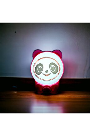 Sevimli Bebek Çocuk Odası Gece Lambası Panda Gece Lambası Ev Oda Beyaz Led Dekoratif Aydınlatma