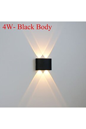 4 Watt GÜN IŞIĞI Işık Ledli Işık Süzmeli Dekoratif İç ve Dış Mekan Led Aplik, Modern ve Şık Armatür