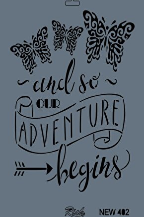 Stencıl 25x35 cm New Seri N 402