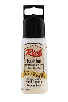 Boyutlu Boncuk Boya Simli 60 Cc 960 Inci Beyazı