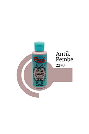 Multi Surface Her Yüzey İçin Akrilik Boya 120 cc. - 2270 Antik Pembe