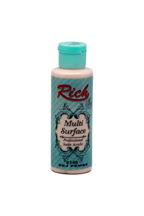 Multi Surface 120 cc Bej Pembe 2146 Akrilik Boya