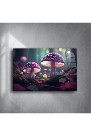 Büyülü Orman Mantar Duvar Sanatı