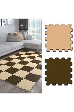 Yıkanabilir Geniş Salon Halısı Ths30 | Yapboz Halı | Puzzle Halı