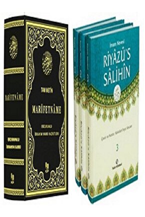 MARİFETNAME VE RİYAZÜS SALİHİN TAM METİN  2024 TOPLAM 4 KİTAP SET HADİS FIKIH SOHBET TASAVVUF