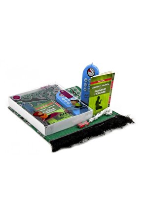 Ayfa Sesli Seccade Namaz Kılmayı Öğreten Pusulalı Seccade (mavi-pembe)