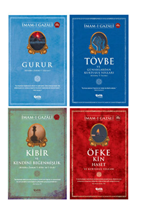 İmam-ı Gazali Seti Gurur - Tövbe ve Günahlardan Kurtuluş Yolları - Kibir - Öfke ve Kin 4lü Set