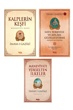 Imam-ı Gazali Seti Kalplerin Keşfi - Nefs Terbiyesi - Maneviyatı Yükselten Ilkeler 3lü Set