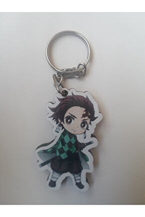 Tanjiro Kamado Ahşap Anahtarlık