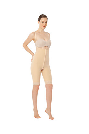 122 Agraflı Göğüs Altı- Diz Üstü Liposuction Korse Ten 2xl(5)