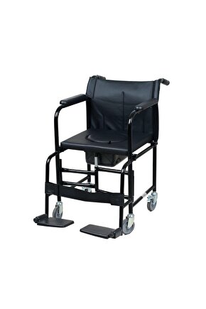 İthal Ev Tipi Tekerlekli Sandalye Tuvaletli Katlanır