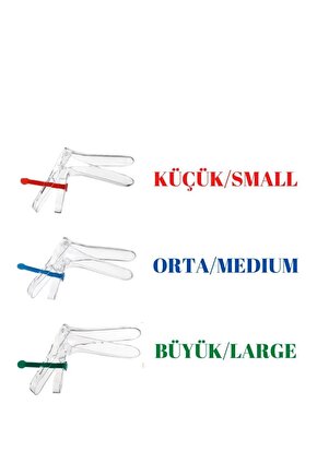 Vaginal Speculum SML - Vajinal Spekülüm 3lü Paket