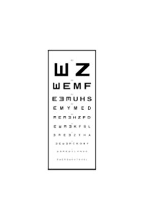 Göz Eşeli Işıksız (snellen Eşeli)