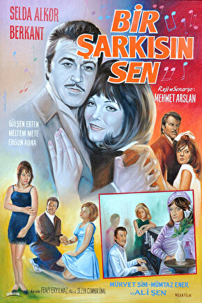 Bir Şarkısın Sen (1969) ( İbrahim ENEZ ) Koleksiyonu ( Lisanslı Ürün ) Posteri