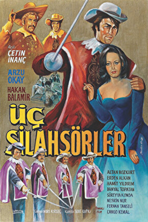 Üç Silahşörler (1972) ( İbrahim ENEZ ) Koleksiyonu ( Lisanslı Ürün ) Posteri