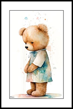 Küçük Ayı Digital Art ( ÇERÇEVESİZ - ÇERÇEVE YOKTUR ) ( ULTRA HD ) FOLYO AFİŞ - POSTER