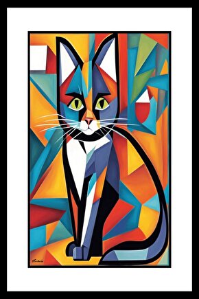 Anne Kedi Digital Art ( ÇERÇEVESİZ - ÇERÇEVE YOKTUR ) ( ULTRA HD ) FOLYO AFİŞ - POSTER