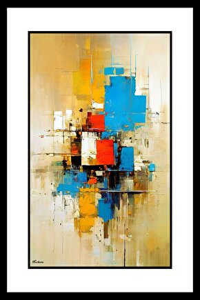 Suluboya Soyut Digital Art ( ÇERÇEVESİZ - ÇERÇEVE YOKTUR ) ( ULTRA HD ) FOLYO AFİŞ - POSTER