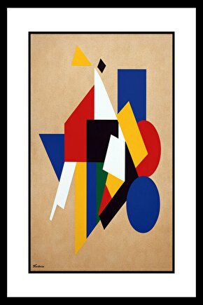 Soyut Geo Şekil Digital Art ( ÇERÇEVESİZ - ÇERÇEVE YOKTUR ) ( ULTRA HD ) FOLYO AFİŞ - POSTER