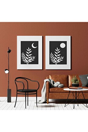 Matisse - Sanat - Soyut - Doğa - Ev - Yaşam ( 2 Li Çerçevesiz ) Poster - Afiş - Tablo NNHT485