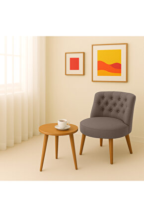 Tekli Berjer Koltuk Vizon - Çay Seti Koltuk Takımı