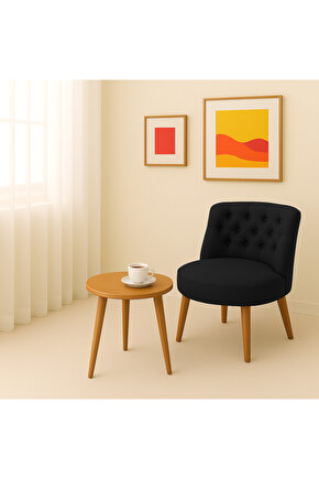 Tekli Berjer Koltuk Siyah - Çay Seti Koltuk Takımı